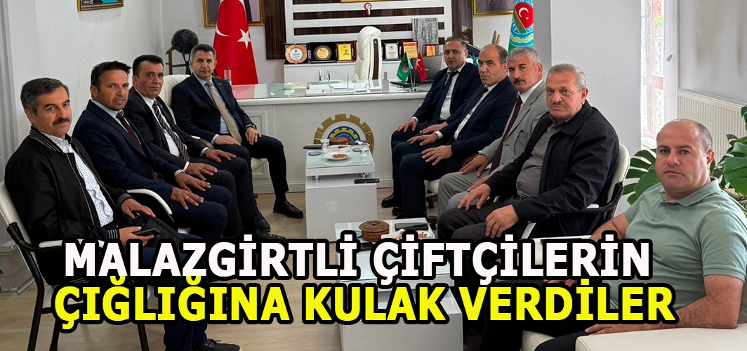 Malazgirtli Çiftçilerin Çığlığına Kulak Verdiler