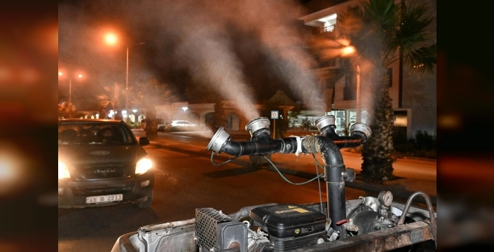Manisa'da haşereyle mücadele için ilaçlama çalışmaları hızla