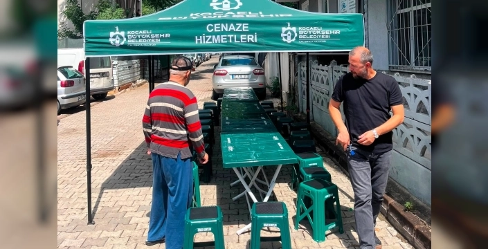 Acılı anlarda Kocaeli Büyükşehir'den taziye sofrasına destek