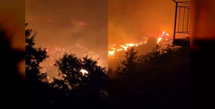 Alanya'da orman yangını 3 mahalleyi tehdit etti: 54 ev tahliye edildi, 10 ev küle döndü