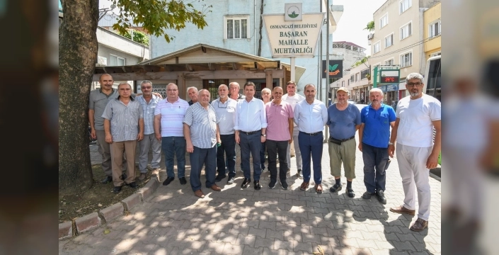 Başkan Aydın, mahalle ziyaretinde vatandaşların taleplerini dinledi