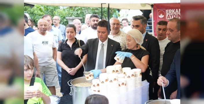 Bursa Osmangazi'de aşure ikramı ve dayanışma mesajı