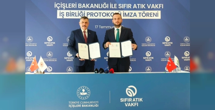Çevre bilincini artırmak için İçişleri Bakanlığı ve Sıfır Atık Vakfı iş birliği yaptı
