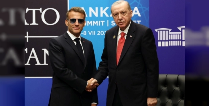 Cumhurbaşkanı Erdoğan, Macron ile önemli bir görüşme gerçekleştirdi