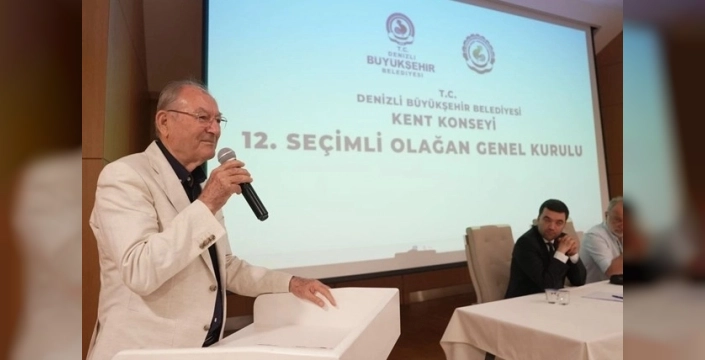 Denizli Kent Konseyi'nde Ali Marım, başkanlık görevine yeniden seçildi