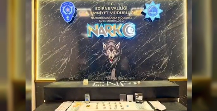 Edirne'de uyuşturucu operasyonu: Kokain ve skunk ele geçirildi, 2 kişi tutuklandı
