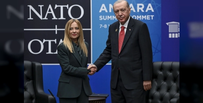 Erdoğan ve Meloni NATO Zirvesi marjında bir araya geldi