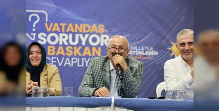 Gebze'de Başkan Büyükgöz, halkla dertleşti: Tatlıkuyu pazar yerinde samimi buluşma