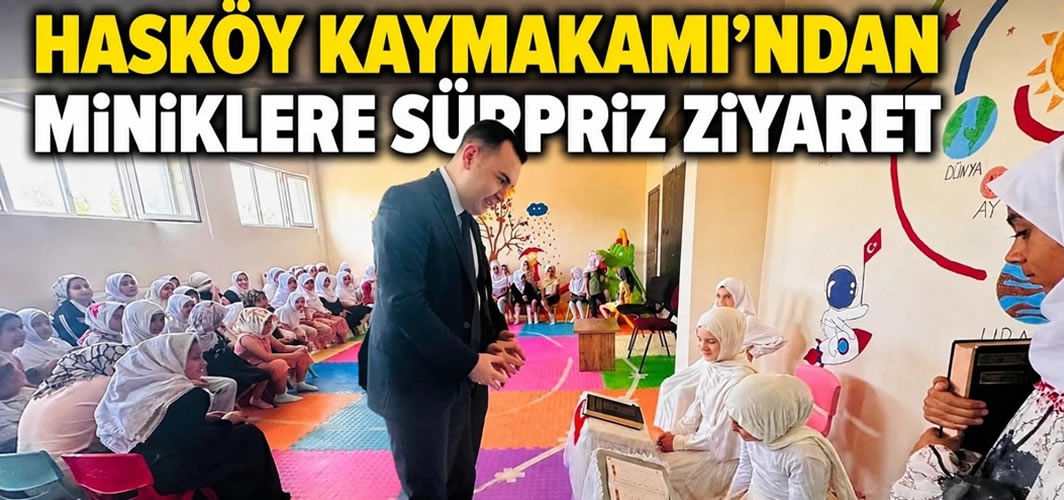 Hasköy Kaymakamı'ndan Miniklere Sürpriz Ziyaret