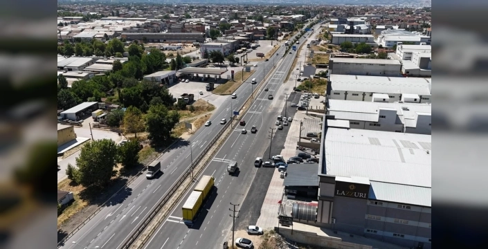 İnegöl'de sanayi bölgelerinde yol yenileme çalışmaları başarıyla tamamlandı