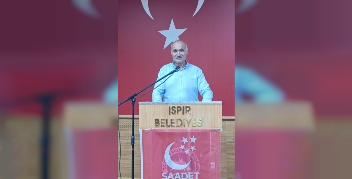 İspir'de Saadet Partisi'nde bayrak değişimi değil, güven tazeledi: Ahmet Keskin yeniden başkan