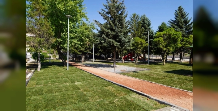 Kayseri'de Fatih Bahçesi'nde yenileme çalışmaları sona yaklaşıyor