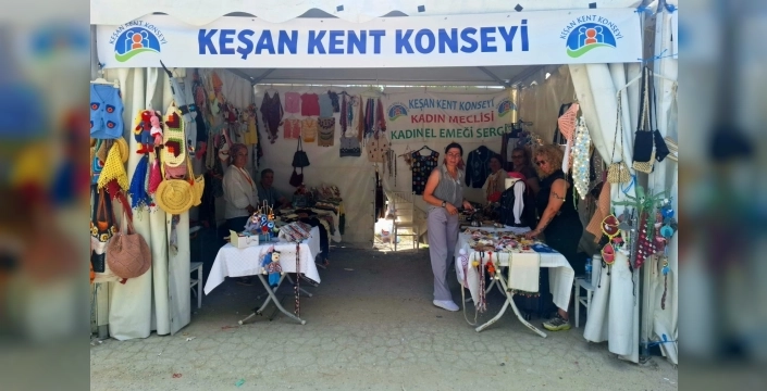 Keşan Tarım Fuarı'nda Kadın Emeği Sergisi göz doldurdu, Kent Konseyi'nden teşekkür yağmuru