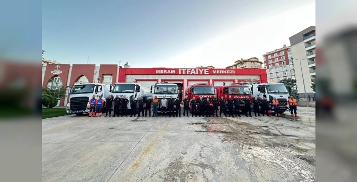 Konya itfaiyesi, Alanya'daki orman yangınlarına karşı seferber oldu