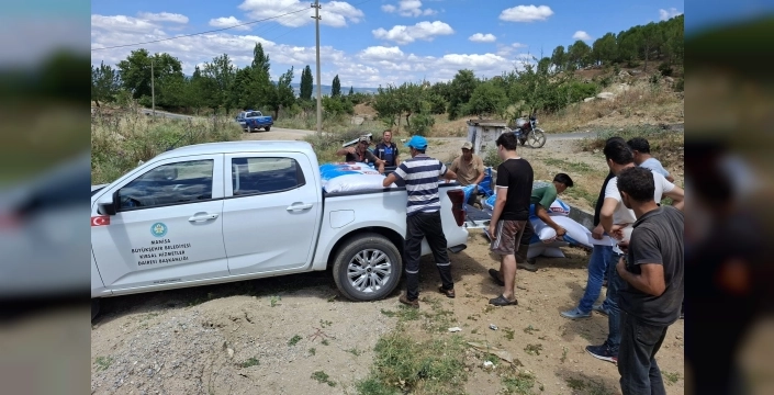 Manisa'da yangın sonrası üreticiye yem desteği sağlandı