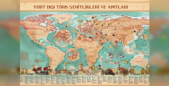 MSB, yurtdışındaki şehitlikleri dijital haritada bir araya getirdi
