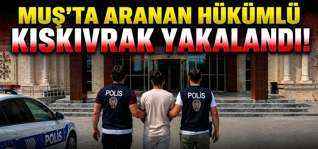 Muş'ta Aranan Hükümlü Kıskıvrak Yakalandı!