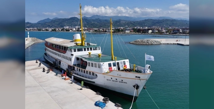 Ordu'da Şehit Necati Gürkaya Gemisi, deniz yolculuğuna merhaba dedi
