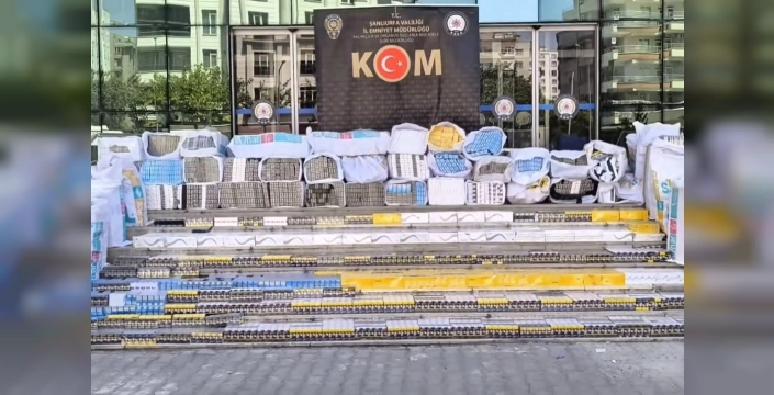 Şanlıurfa'da büyük kaçak sigara operasyonu: 75 bin paket ele geçirildi