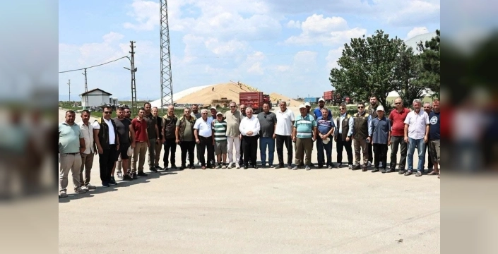 TMO Genel Müdürü İpsala'da çiftçiyle buluştu, alımları yerinde inceledi