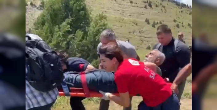 Tunceli'de hayati tehlike atlatan vatandaş, jandarma helikopteriyle nefes aldı