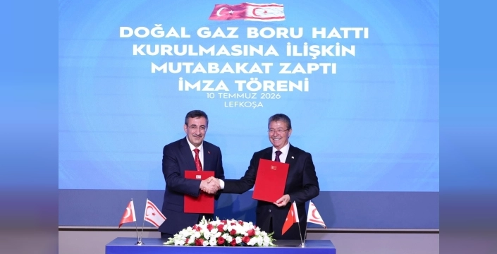 Türkiye ile KKTC arasında doğal gaz boru hattı için tarihi adım atıldı