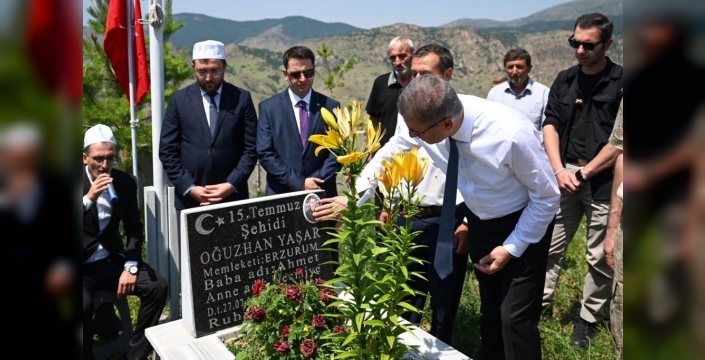 15 Temmuz şehidi Oğuzhan Yaşar, Erzurum'da dualarla anıldı