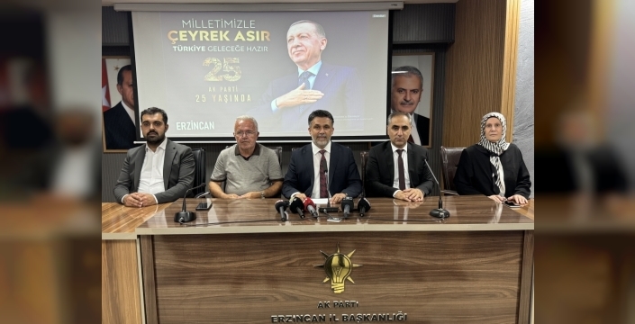AK Parti'nin 25. yılı Erzincan'da kutlandı