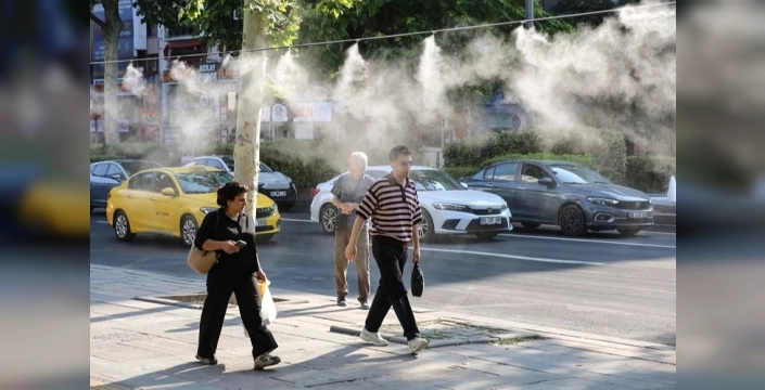 Ankara'da yaz sıcakları için serinletme sistemi devreye girdi