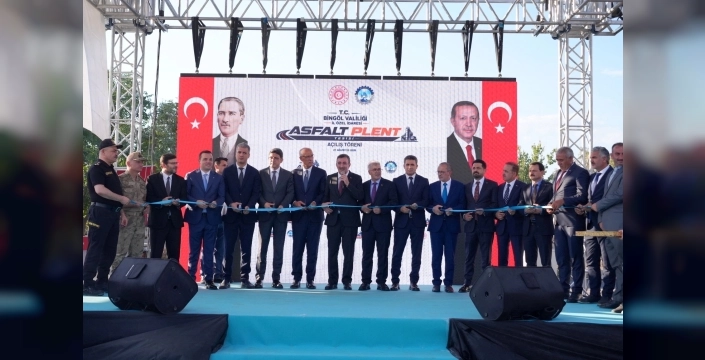 Bingöl'e yeni asfalt plent tesisi açıldı