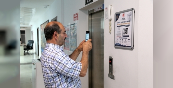 Bitlis adliyesinde vatandaş görüşleri QR kodla toplanacak