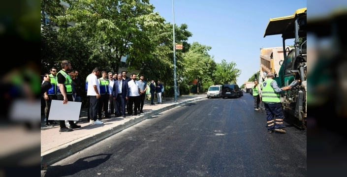 Bursa'da Panayır Mahallesi yolları yenileniyor
