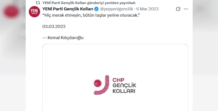CHP gençlik kolları X hesabını geri aldı
