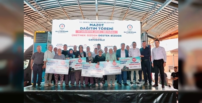 Denizli'de üreticilere mazot desteği sağlandı