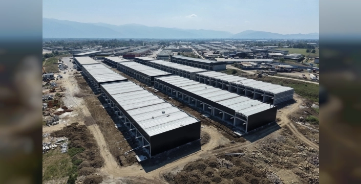 Düzce'de Beltaş Sanayi Sitesi'nde 162 dükkan inşaatı devam ediyor