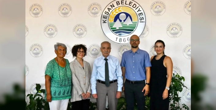 Erikli Çevre Derneği başkanı Keşan belediye başkanını ziyaret etti