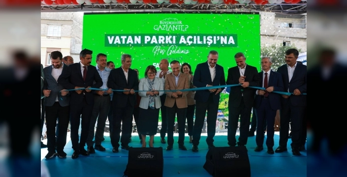 Gaziantep'te Vatan Mahallesi Parkı hizmete açıldı