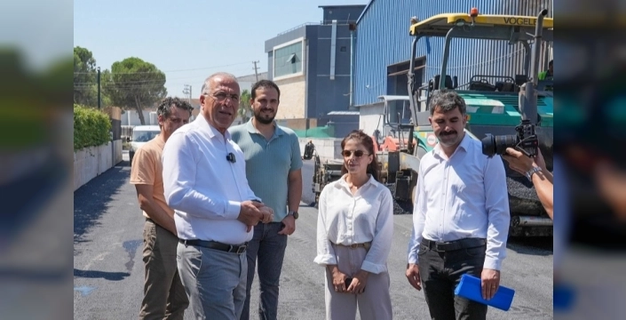 Gaziemir'de 4 bin 470 ton asfaltla yol yenileme