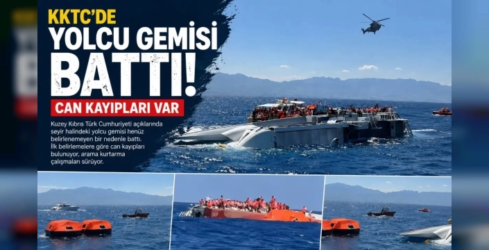 Girne açıklarında gemi kazası: 7 can kaybı