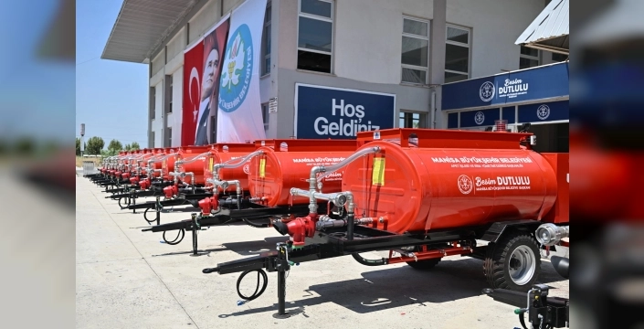 Manisa'da yangınlara karşı 100 tanker dağıtıldı