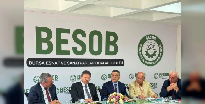 Mehmet Yiğiner, Bursa esnaf odasını ziyaret etti