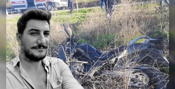 Motosiklet sürücüsü bahçeye uçtu, hayatını kaybetti