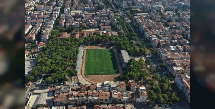 Ödemiş Saraçoğlu Stadı'nda zemin yenileme bitti