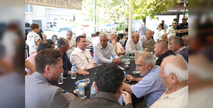 Osmangazi Belediye Başkanı Aydın, Gündoğdu Mahallesi'ni ziyaret etti