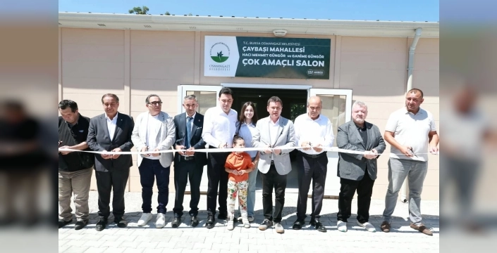 Osmangazi'de yeni çok amaçlı salon hizmete girdi