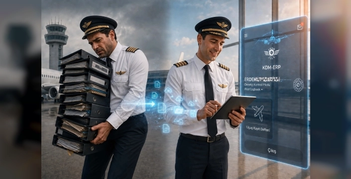 Pilotların uçuş kayıtları dijital platforma taşınıyor