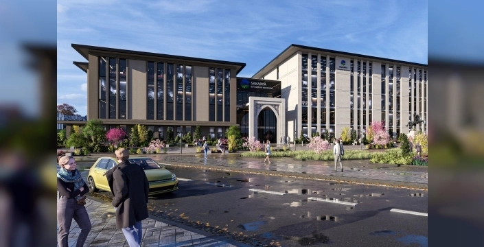 Sakarya'da yeni belediye hizmet binası için çalışmalar başladı