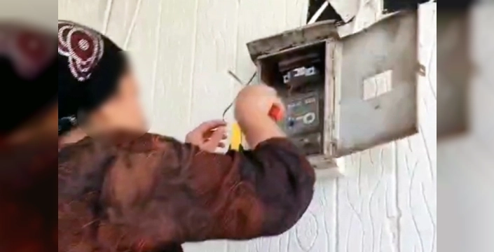 Şanlıurfa'da kaçak elektrik denetimi sırasında müdahale