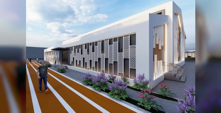 Tecde Mahallesi'nde modern spor kompleksi inşa ediliyor