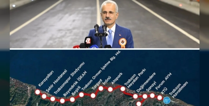 Trabzon raylı sistem hattı için start veriliyor